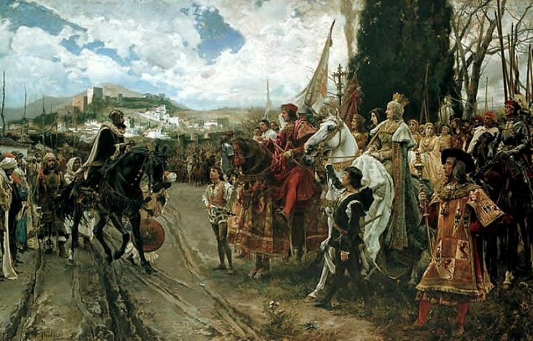 El 2 de enero de 1492 con la Toma de Granada, los Reyes Católicos cerraron la reconquista de los territorios hispanos usurpados por los árabes